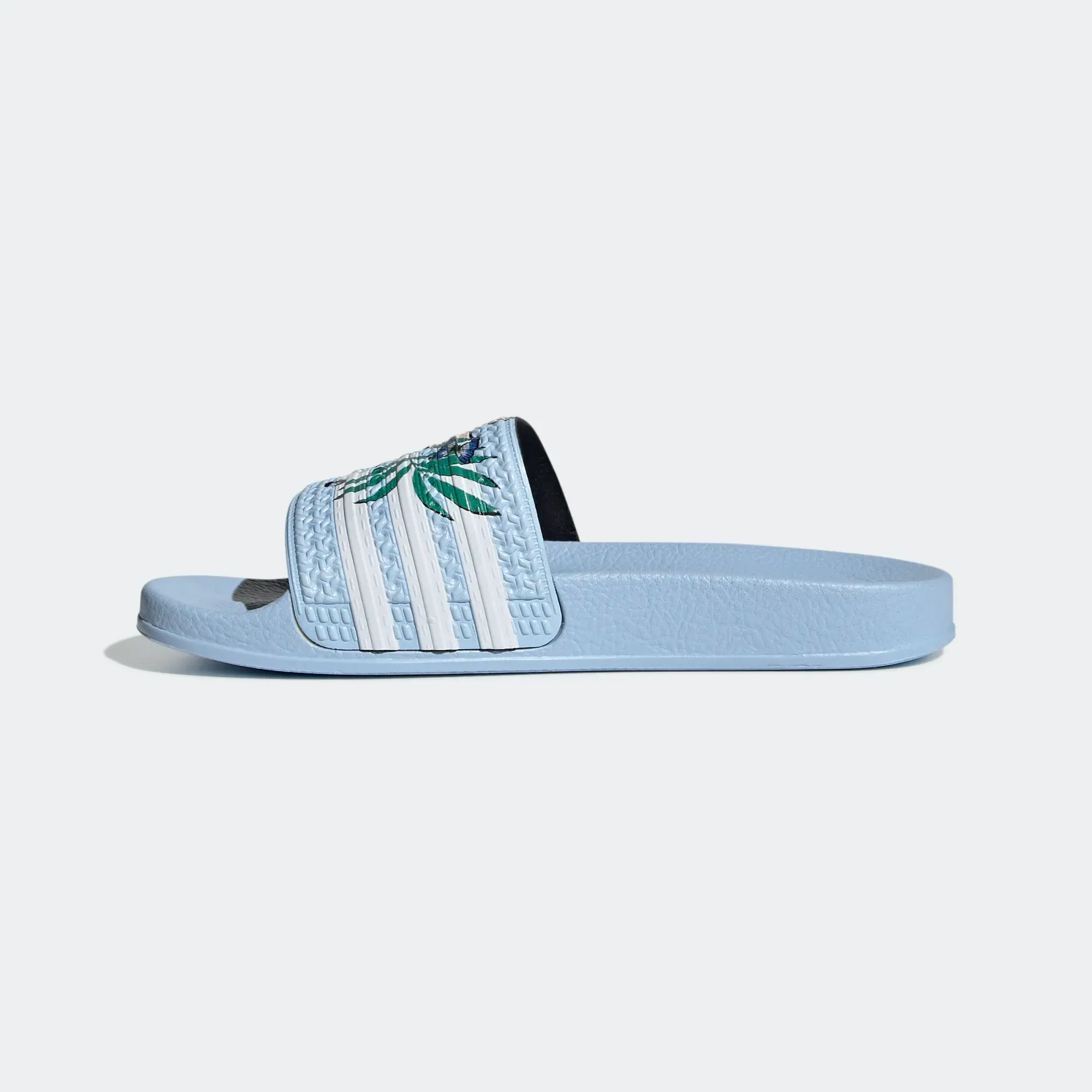 Adidas Kid's Adilette Slides - Clear Sky / Cloud White