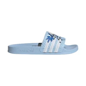 Adidas Kid's Adilette Slides - Clear Sky / Cloud White