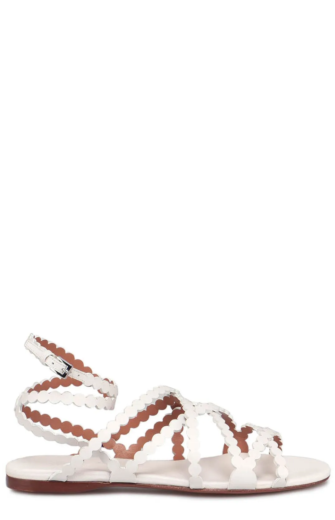 Alaïa Ankle Strap Flat Sandals