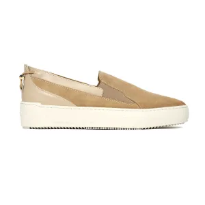 Android Homme Delta Slip Loafer in Beige & Off White