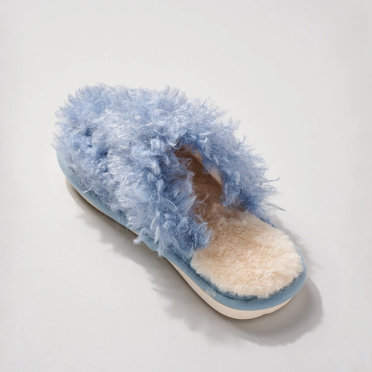 Avenue Zoe Women's Solid Slip-on Cozy Fuzzy Slippers