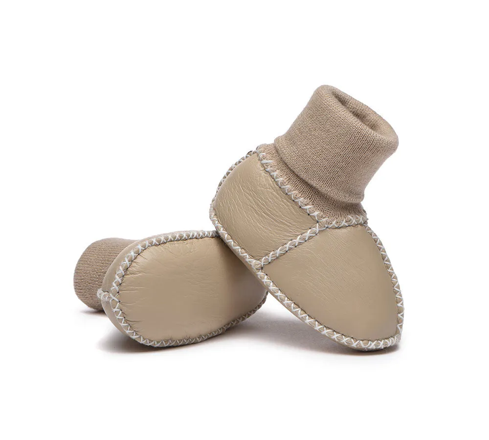 Baby Erin With Warmer Skeepskin Wool Baby Booties