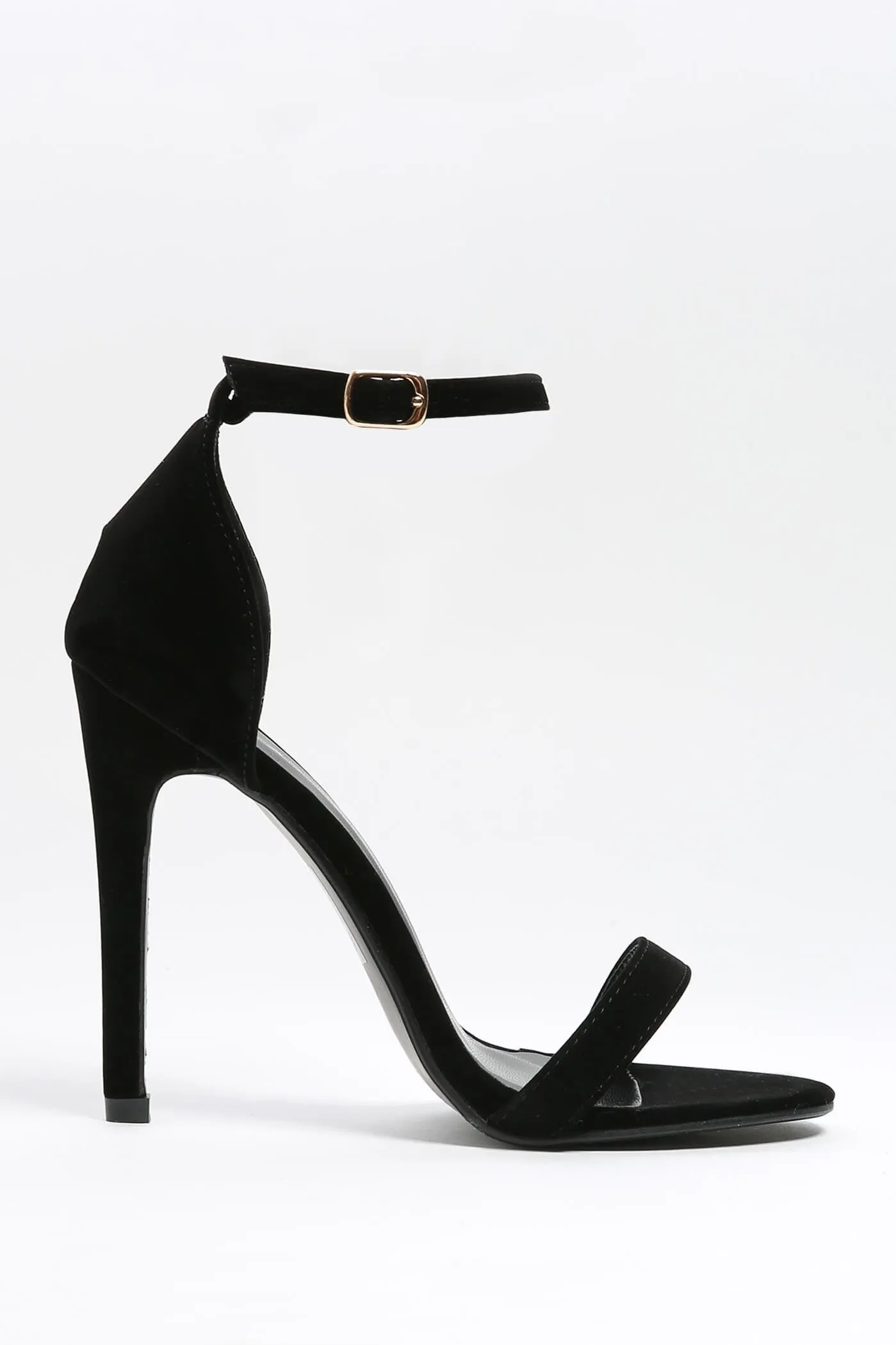 Black Strappy High Heel Sandals