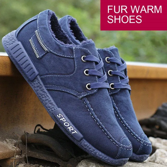 Breathable Denim Canvas Lace Up Sneaker Shoes