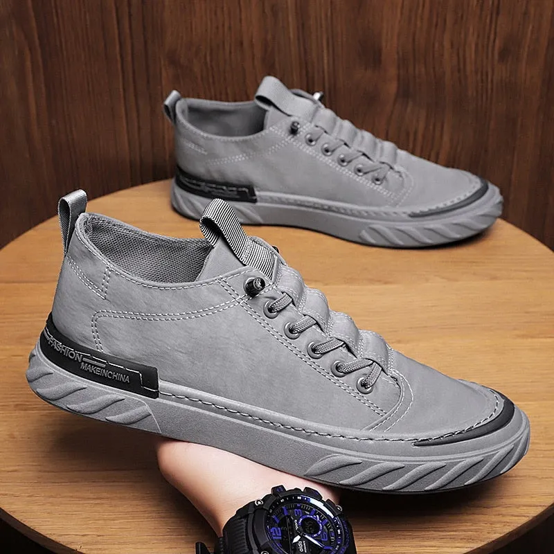 Canvas Shoes Breathable Men Sneakers Casual Slip-on Flats Fashion