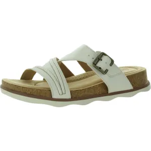 Clarks Womens Slip On Open Toe Wedge Sandals