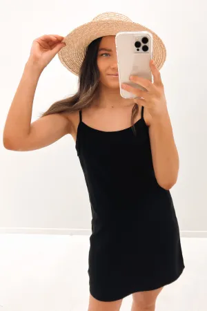 Classic Slip Dress Black