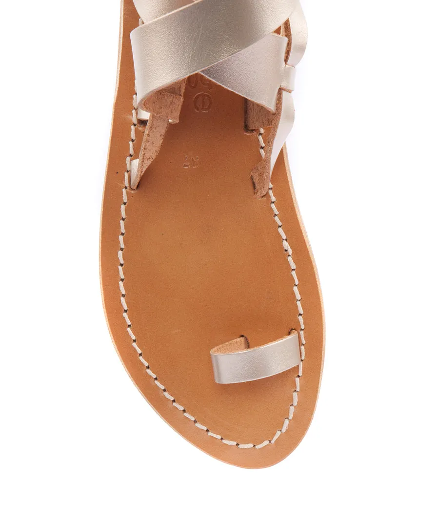 DION FLAT SANDAT FT ANKLE MULTI BUCKLE FASTENING