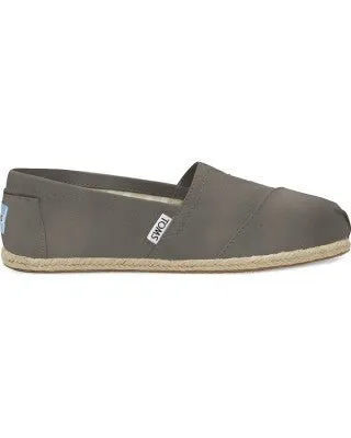 Drizzle Grey Washed Canvas Alpargatas (Women’s)