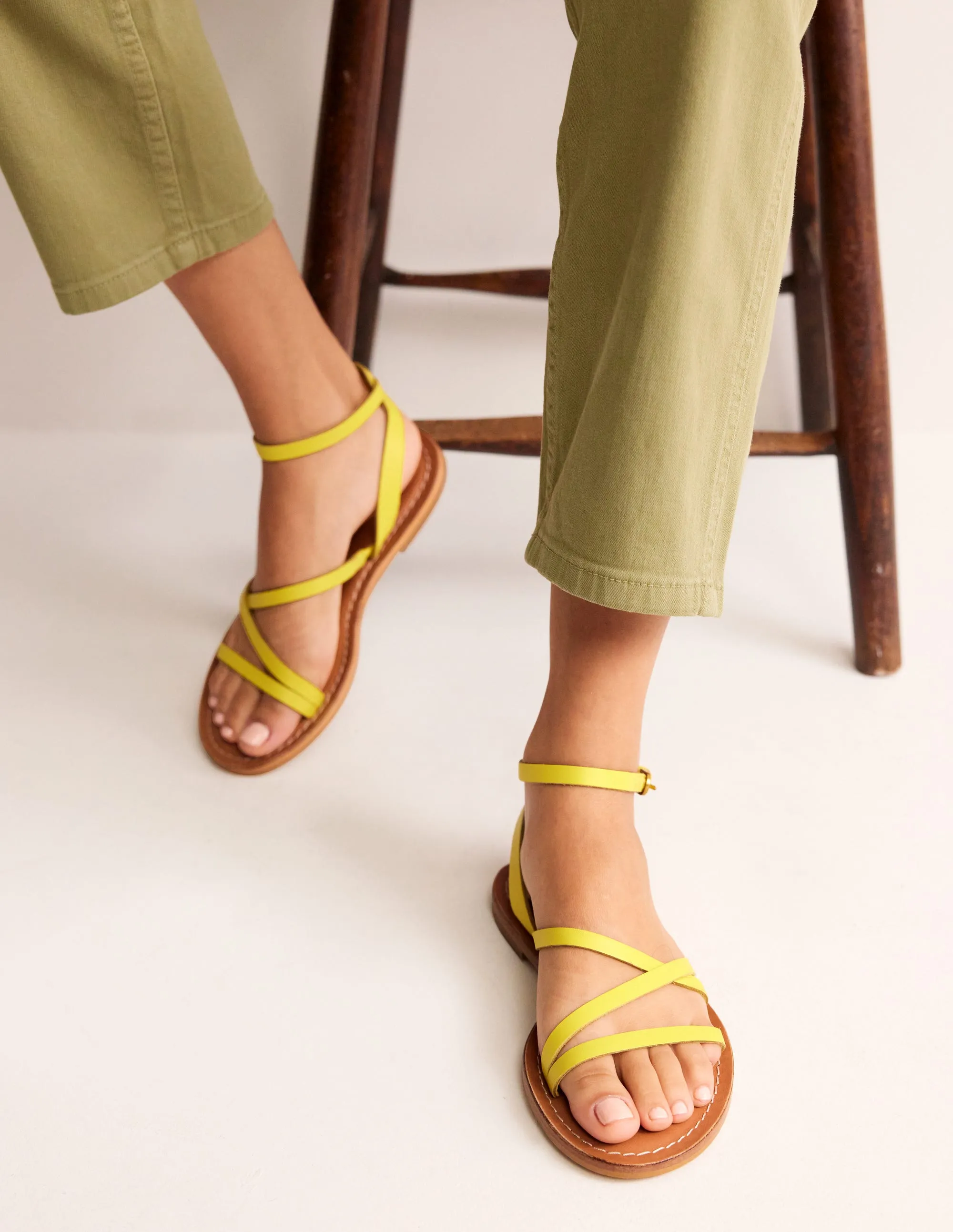 Everyday Flat Sandals-Mimosa Yellow