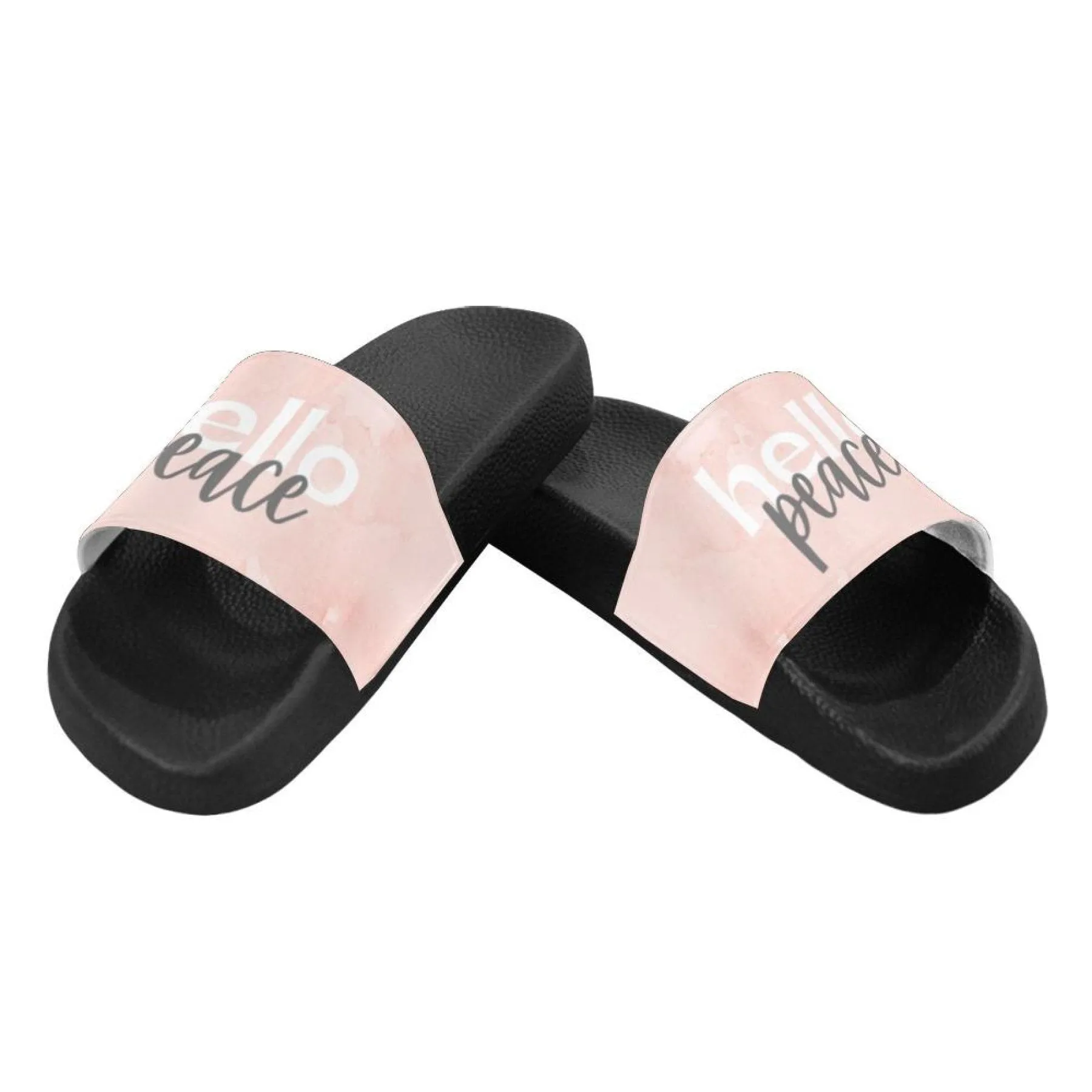 Flip-Flop Sandals, Peace Marble Hello Peace Style Womens Slides