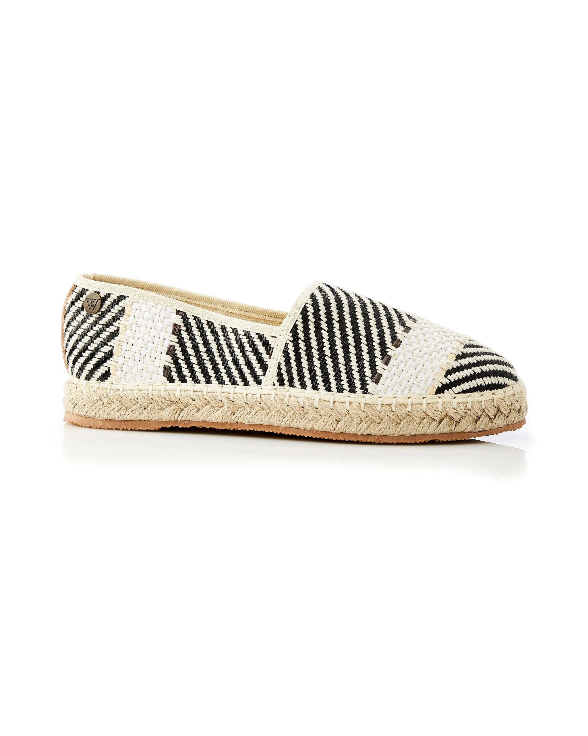 Georgie Weave Espadrille Black