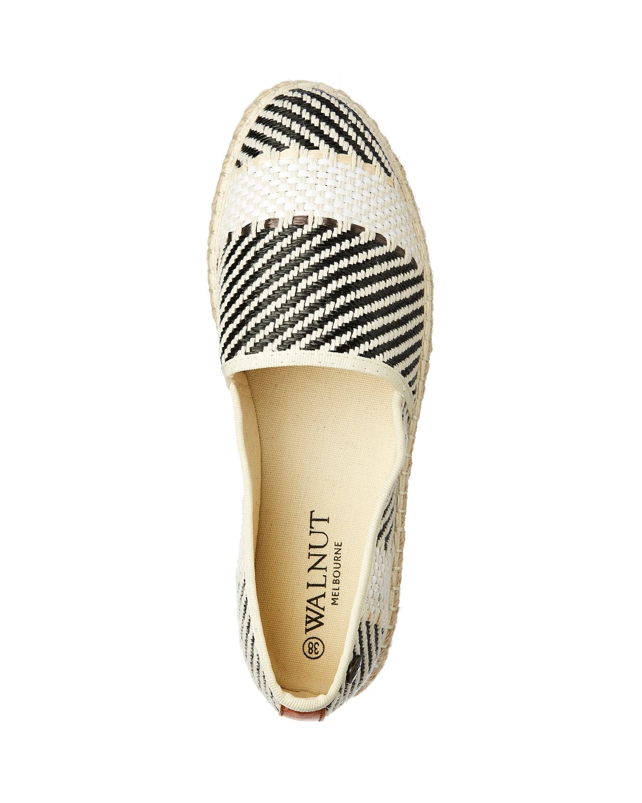 Georgie Weave Espadrille Black