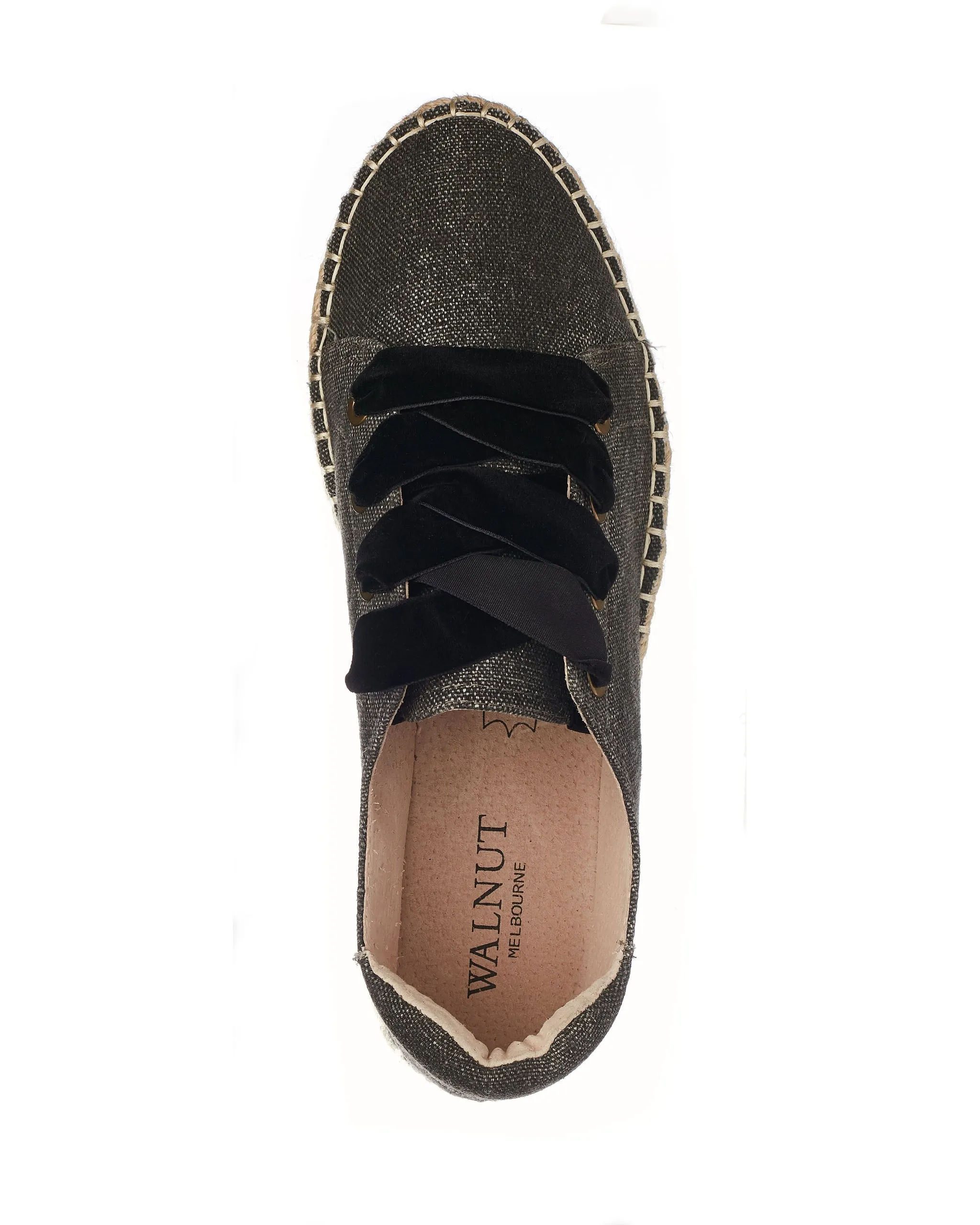 Gia Denim Espadrille Black