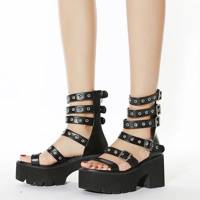 Heightened Platform Heel Sandals