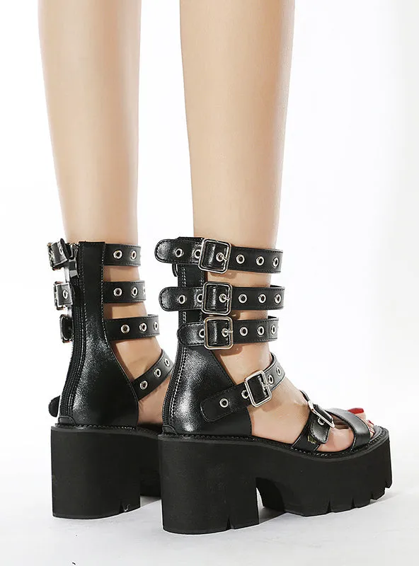 Heightened Platform Heel Sandals