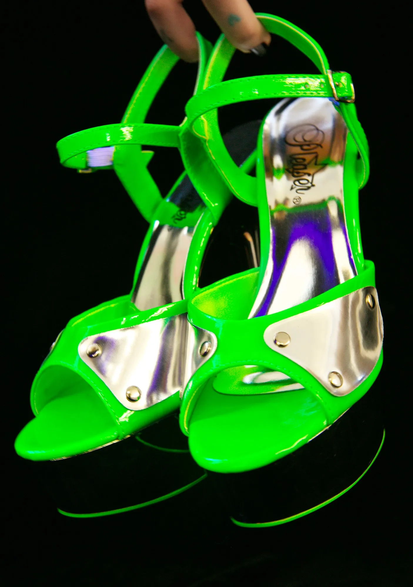 Highlights Glow In The Dark Platform Heels