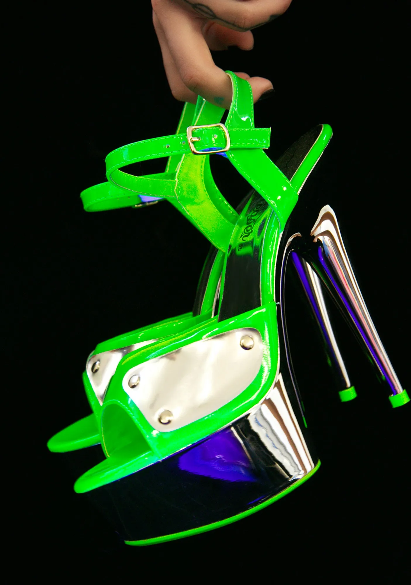 Highlights Glow In The Dark Platform Heels