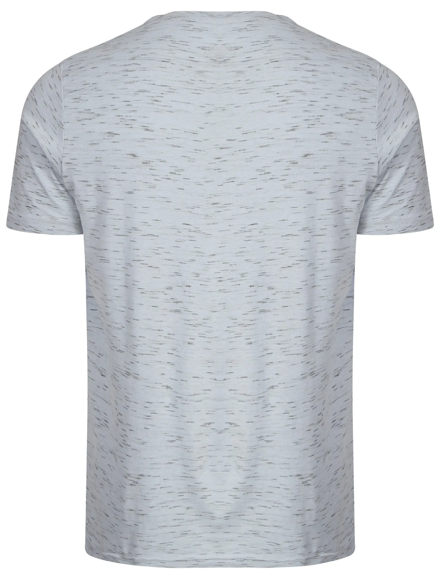 Indo Motif T-Shirt in Illusion Blue Grey Slub - South Shore