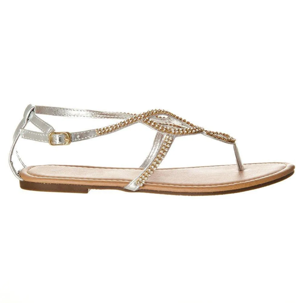 Lake Flat T-Bar Ankle Strap Sandal