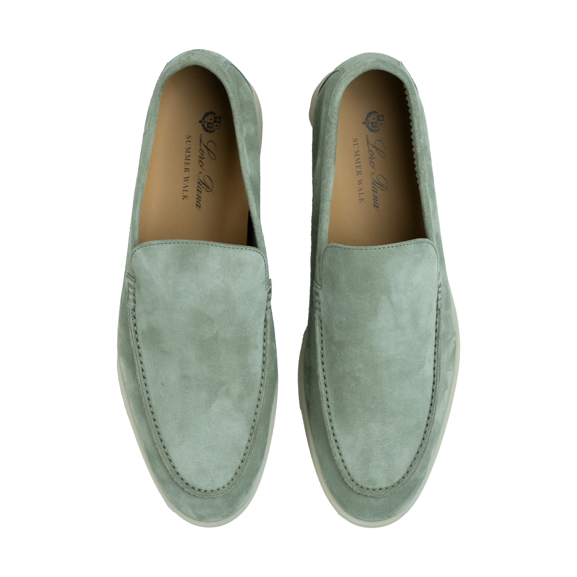 Loro Piana Summer Walk Loafer Light Green