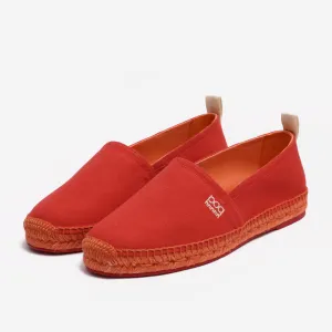 Luxury Men's Espadrilles Lemán  Red  Ecofriendly Canva