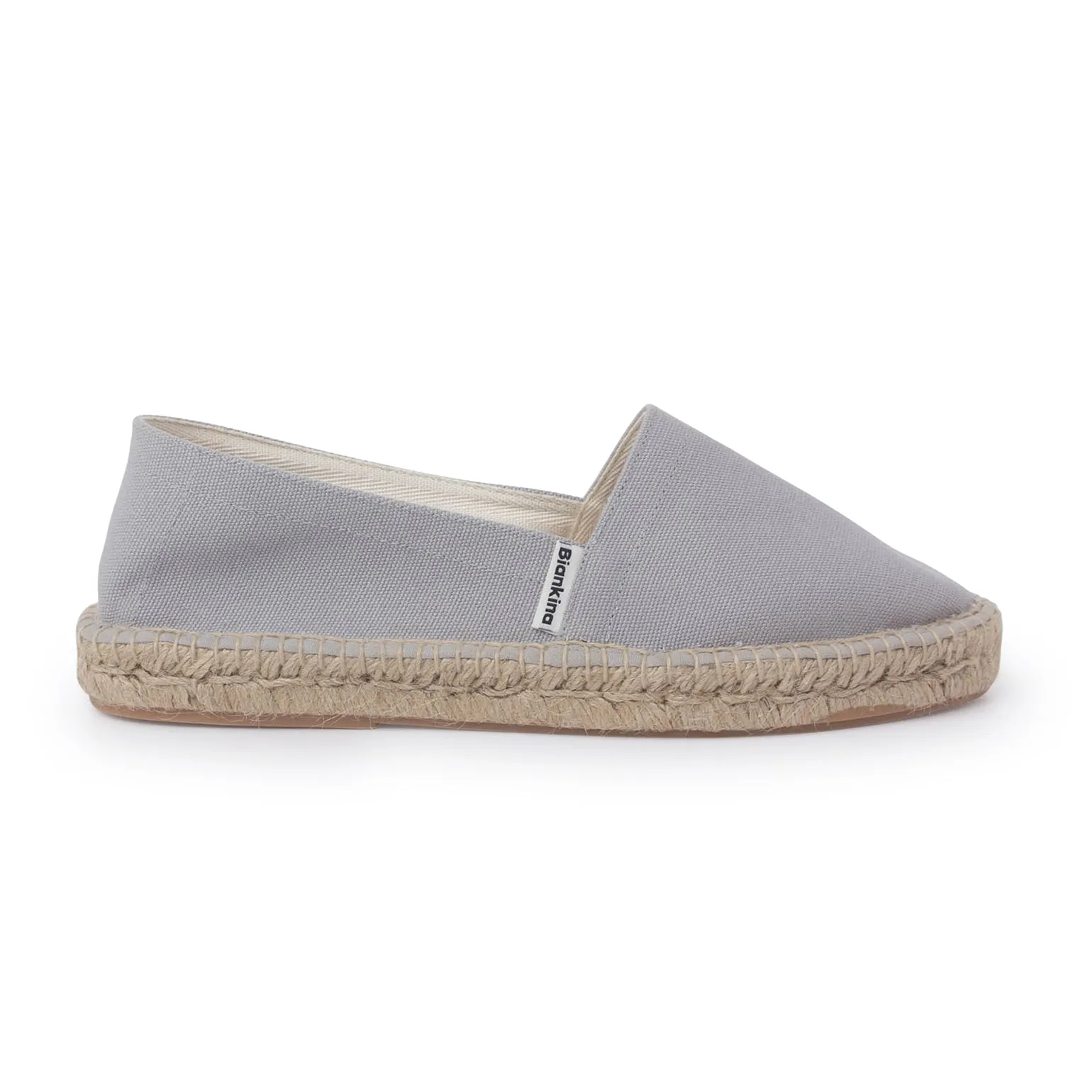 Mila Sustainable, Eco Friendly, Vegan Canvas Espadrille Flats - Grey