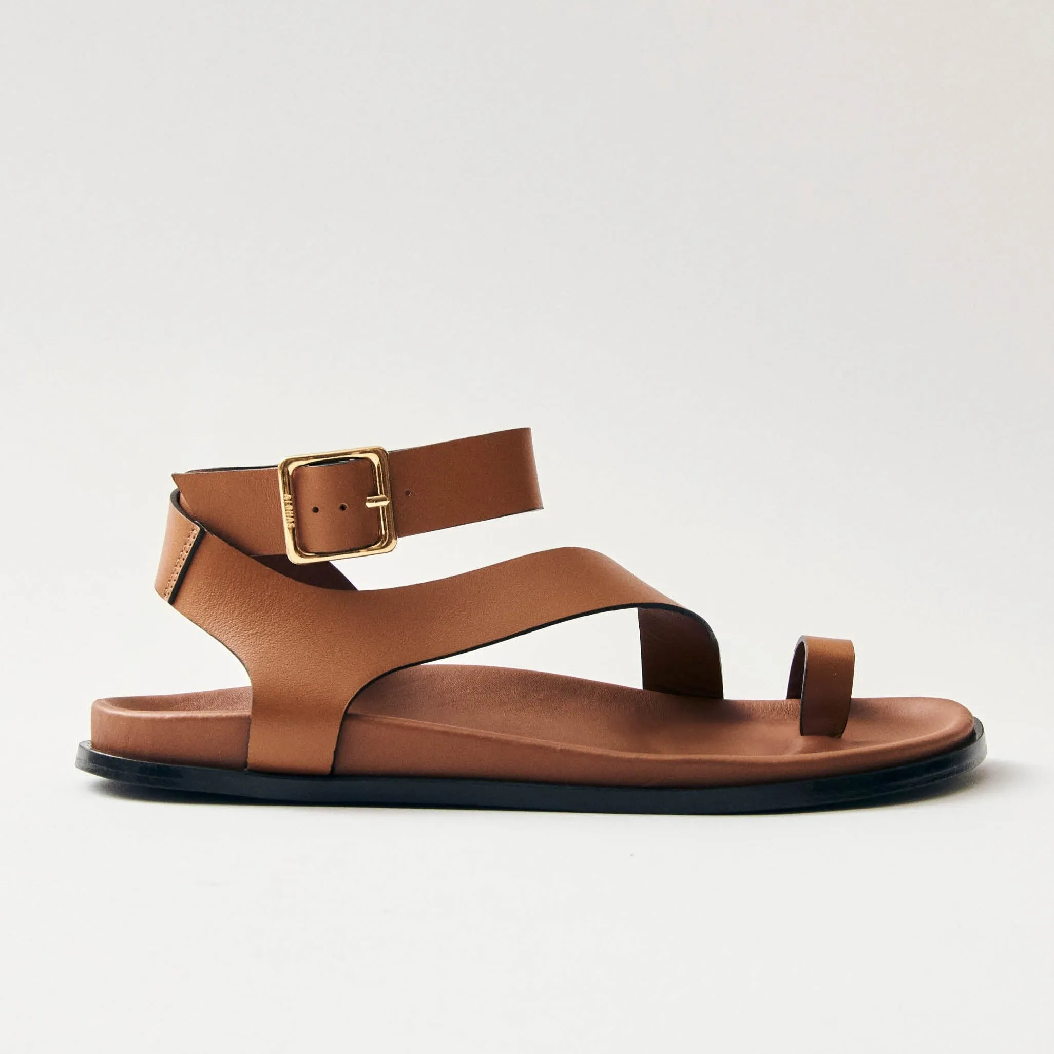 Myles Tan Leather Sandals