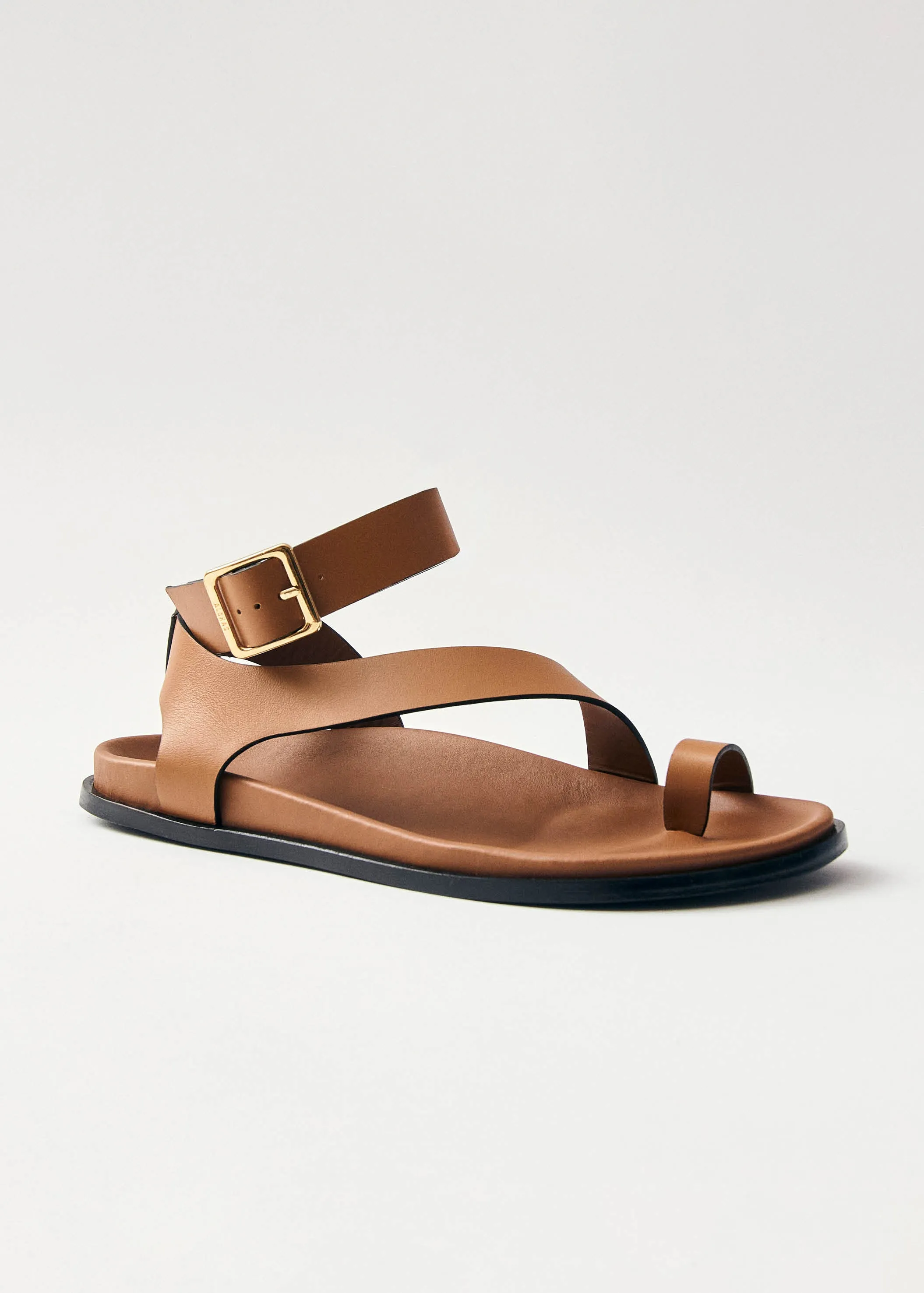 Myles Tan Leather Sandals