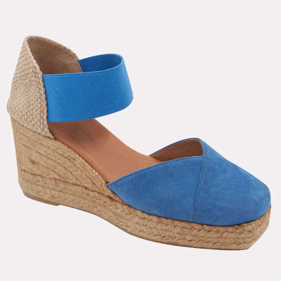 Pedra Suede Espadrille Wedge