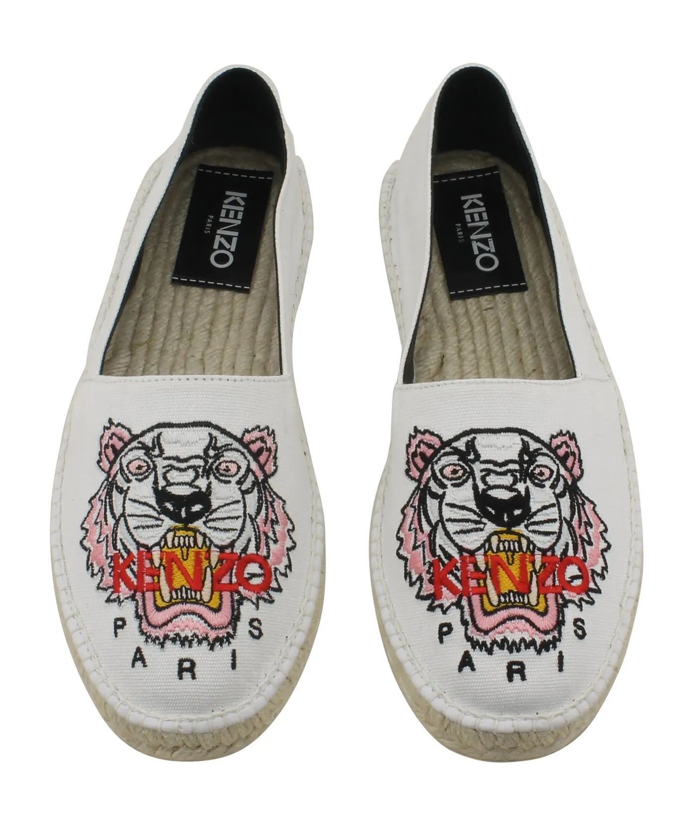 Slit Tiger Canvas Espadrilles