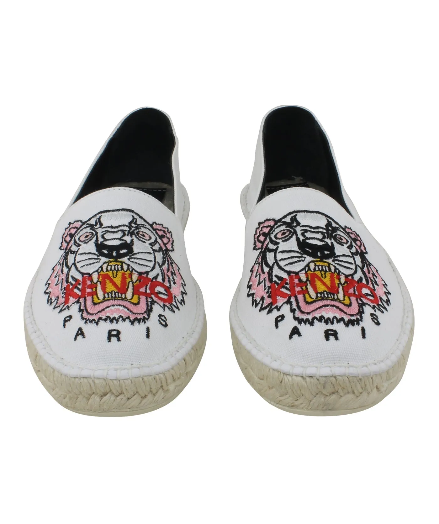 Slit Tiger Canvas Espadrilles