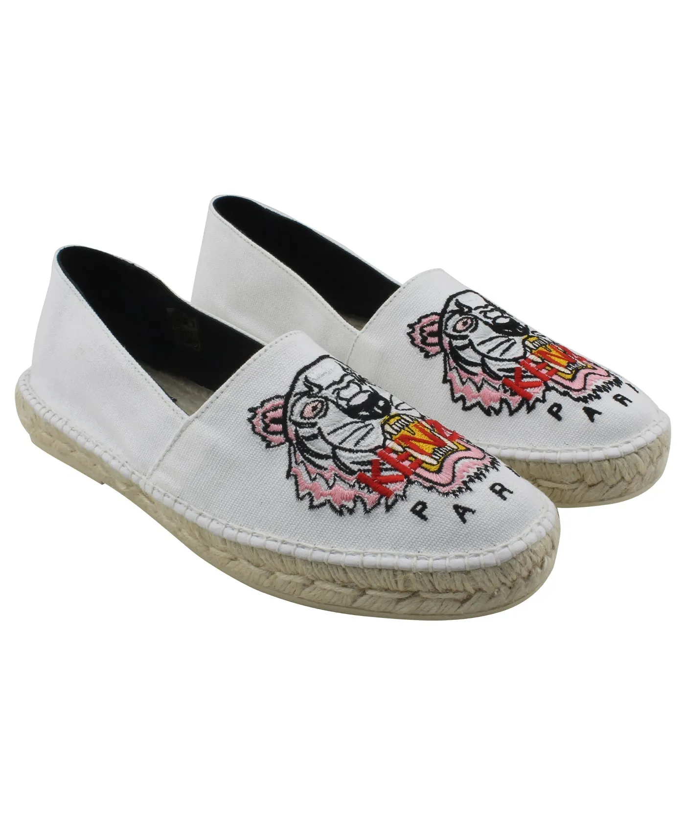 Slit Tiger Canvas Espadrilles