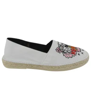 Slit Tiger Canvas Espadrilles