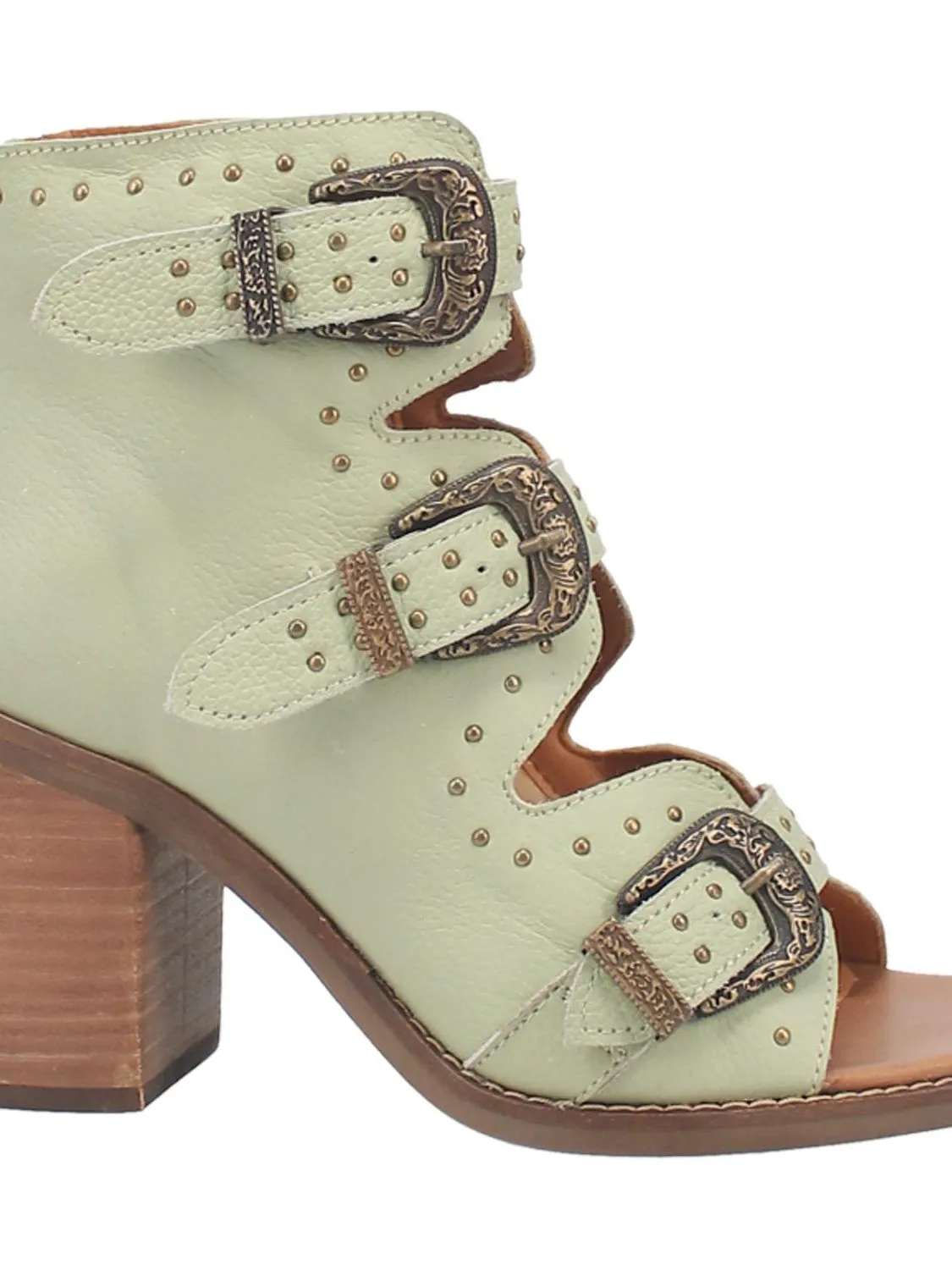 Sohiwoo Ziggy Buckle Bootie  - Mint