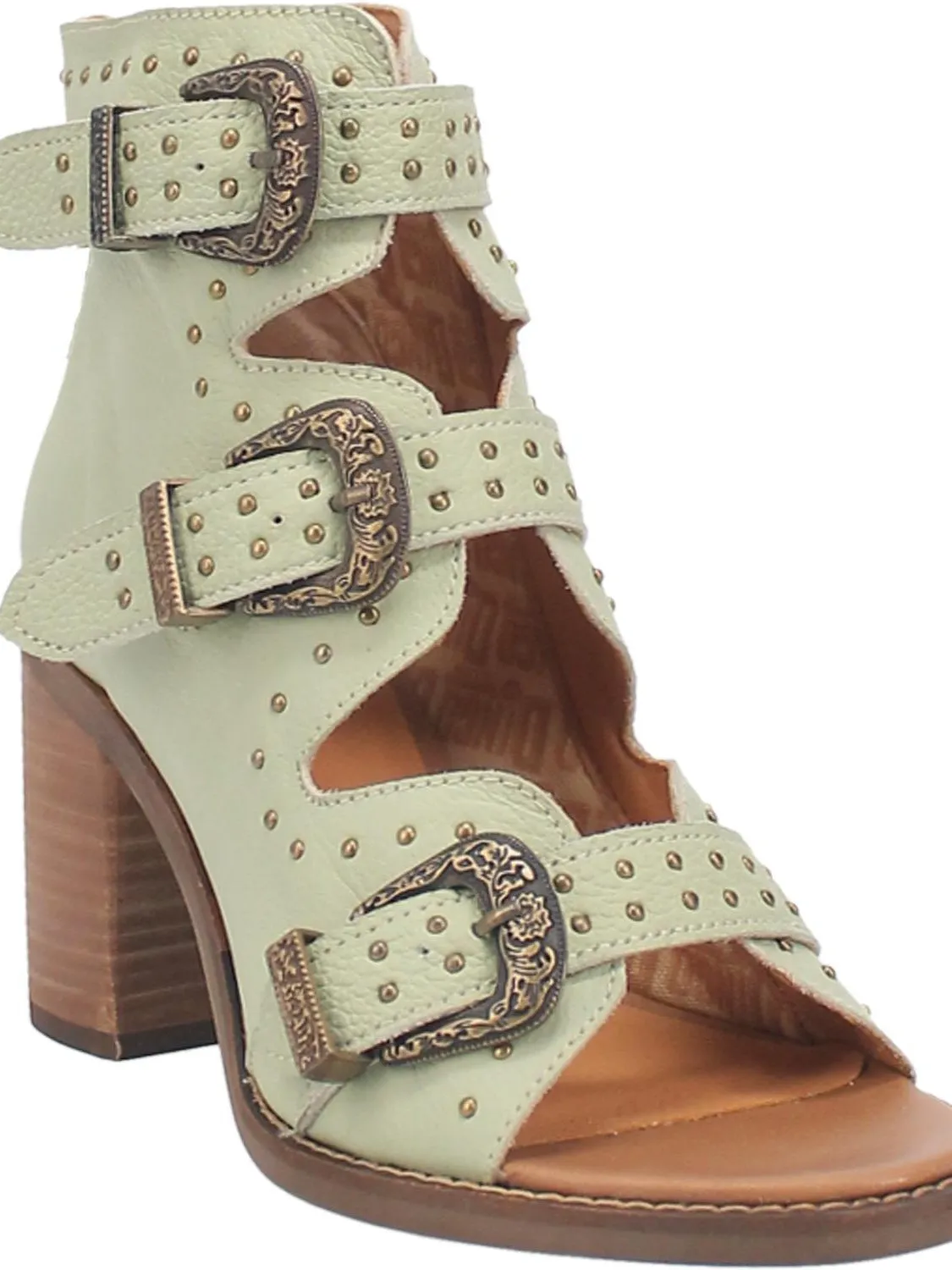 Sohiwoo Ziggy Buckle Bootie  - Mint