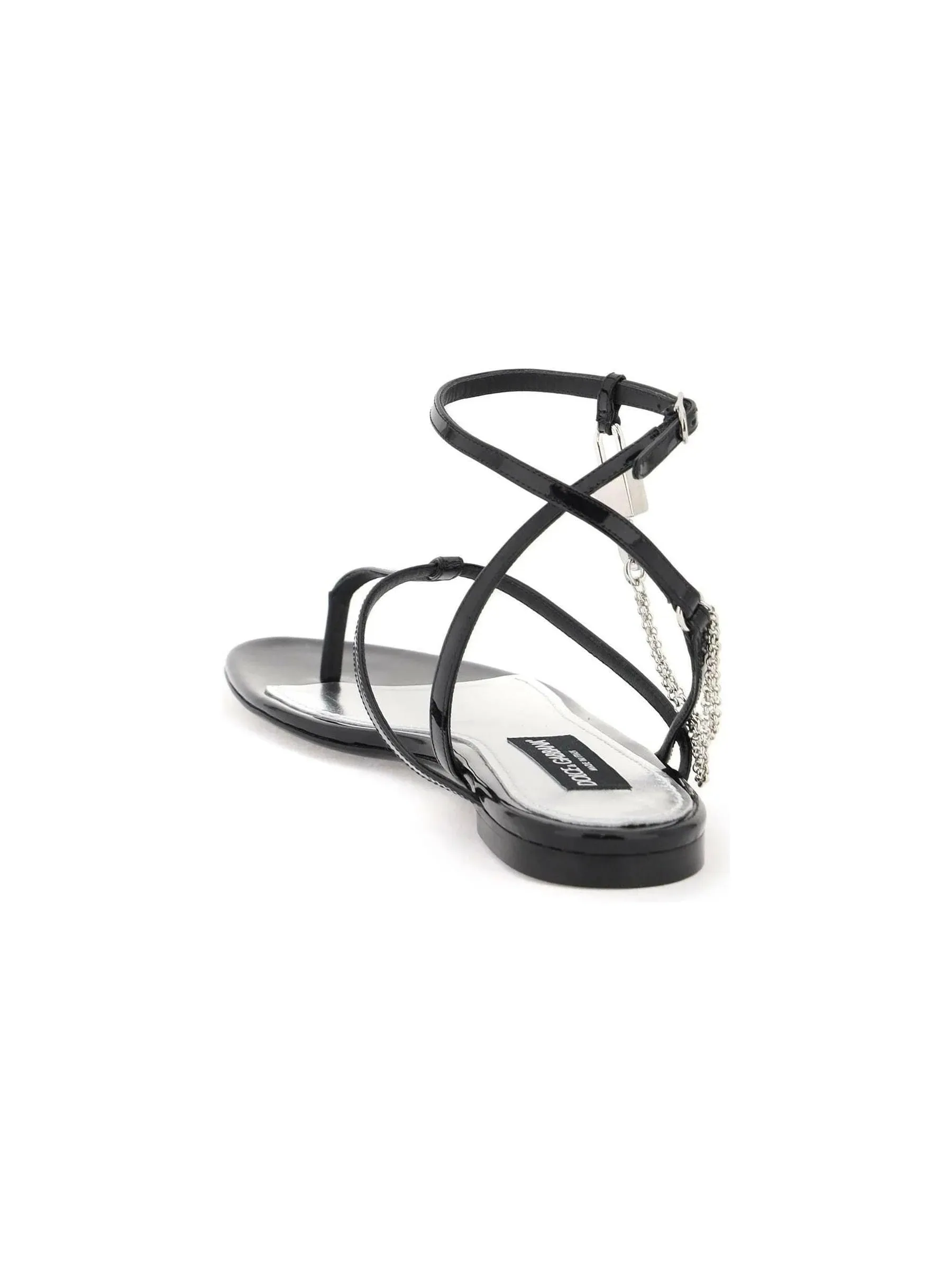 Strappy Sandals in Patent Leather