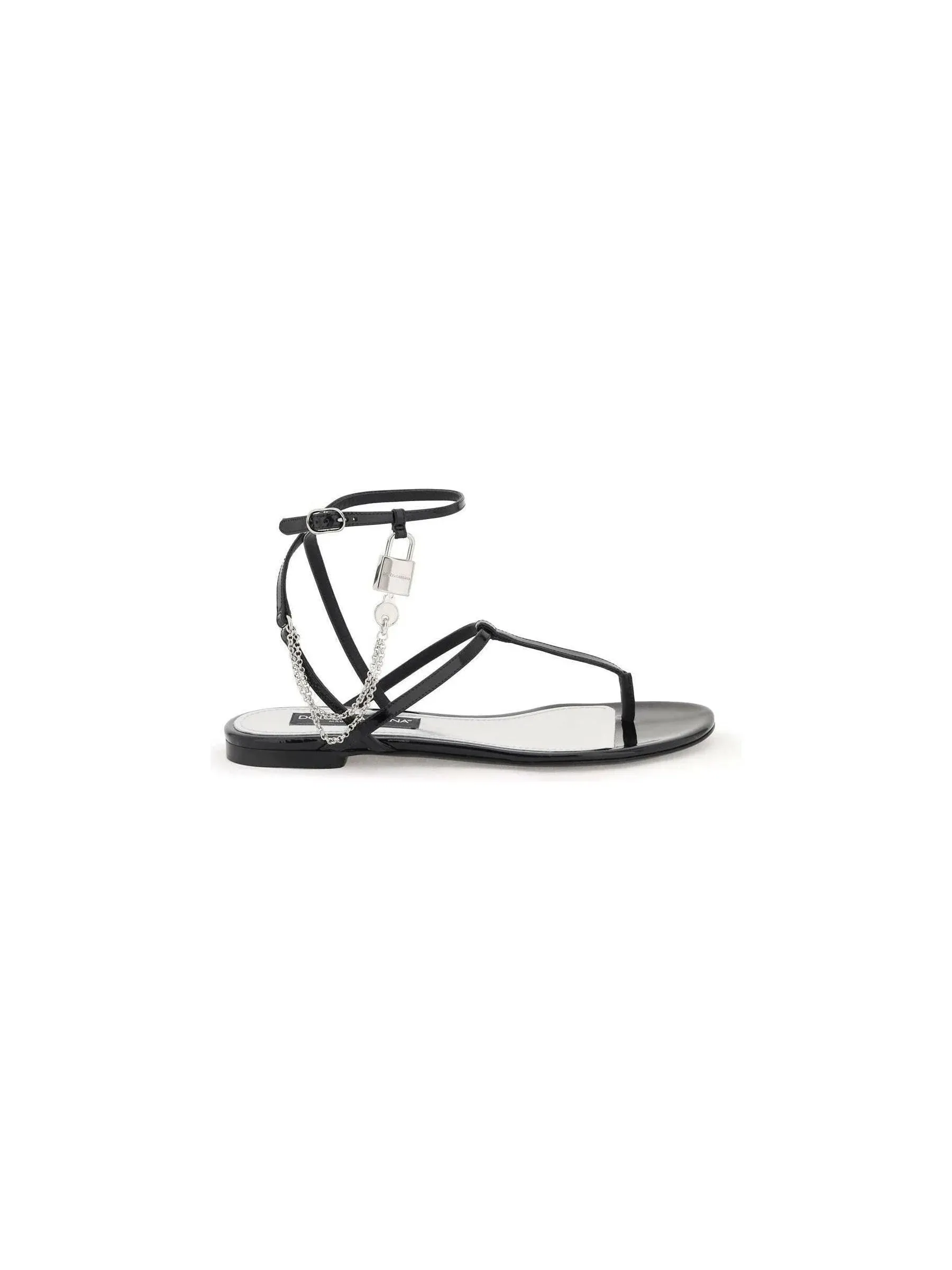 Strappy Sandals in Patent Leather