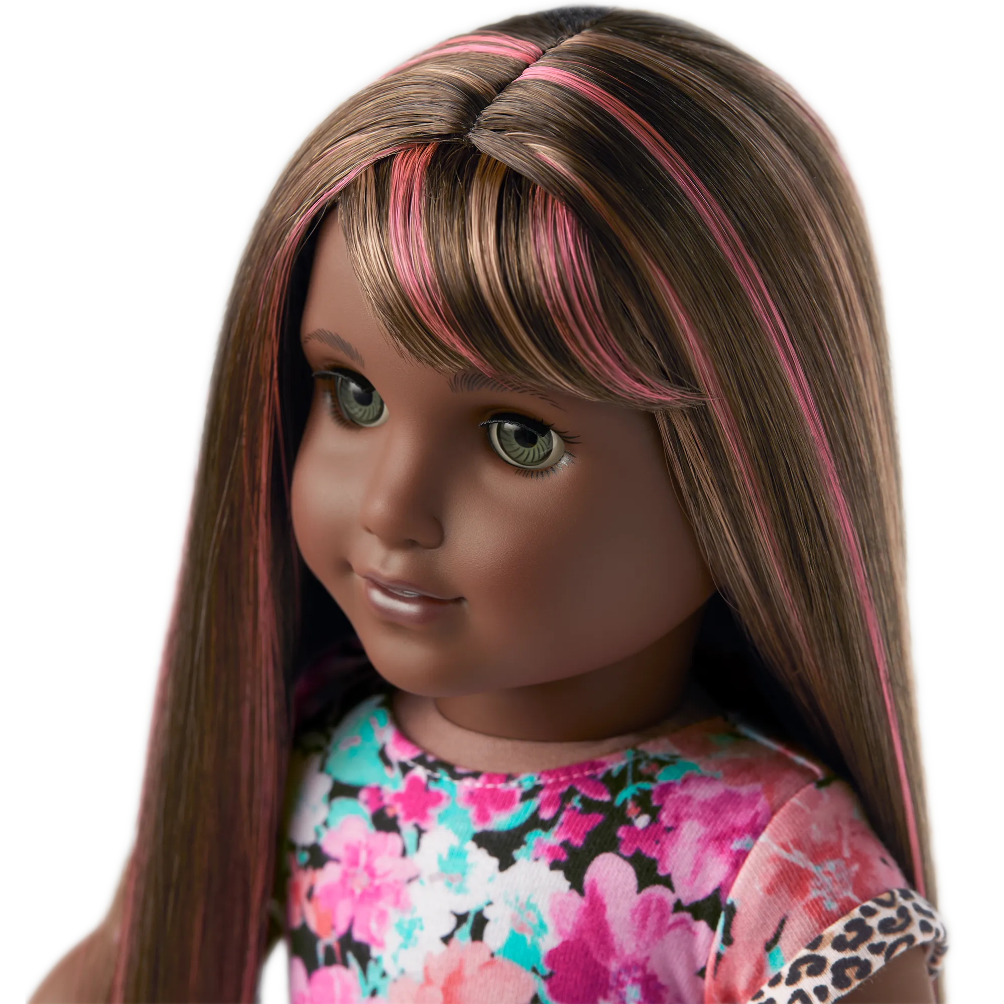 Truly Me™ 18-inch Doll #109 with straight dark-brown hair with bangs