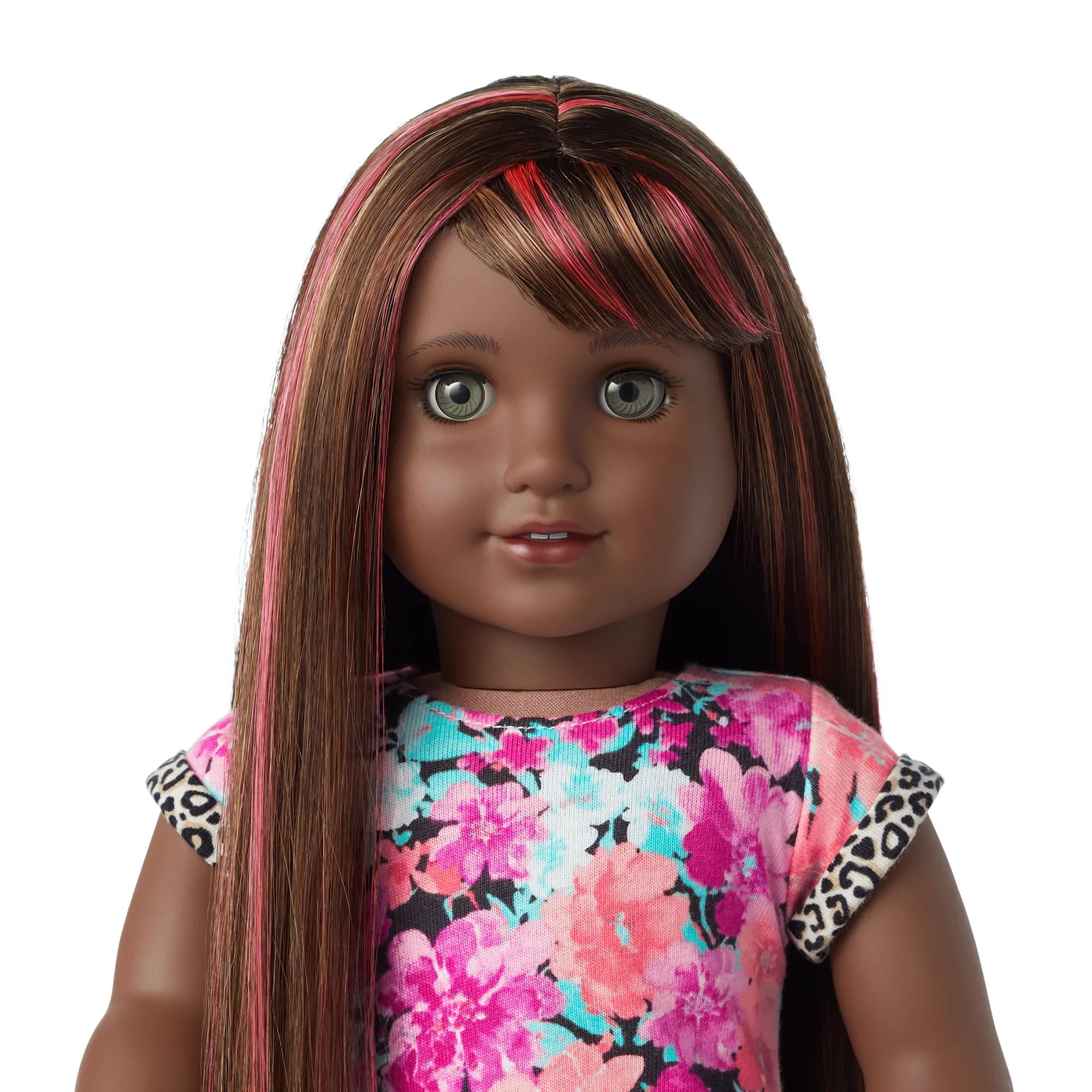 Truly Me™ 18-inch Doll #109 with straight dark-brown hair with bangs