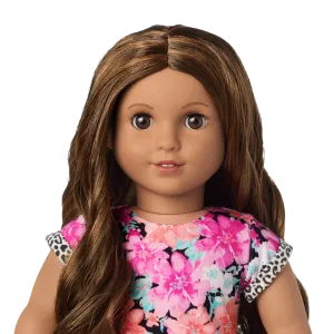 Truly Me™ 18-inch Doll #117 with wavy dark-brown hair