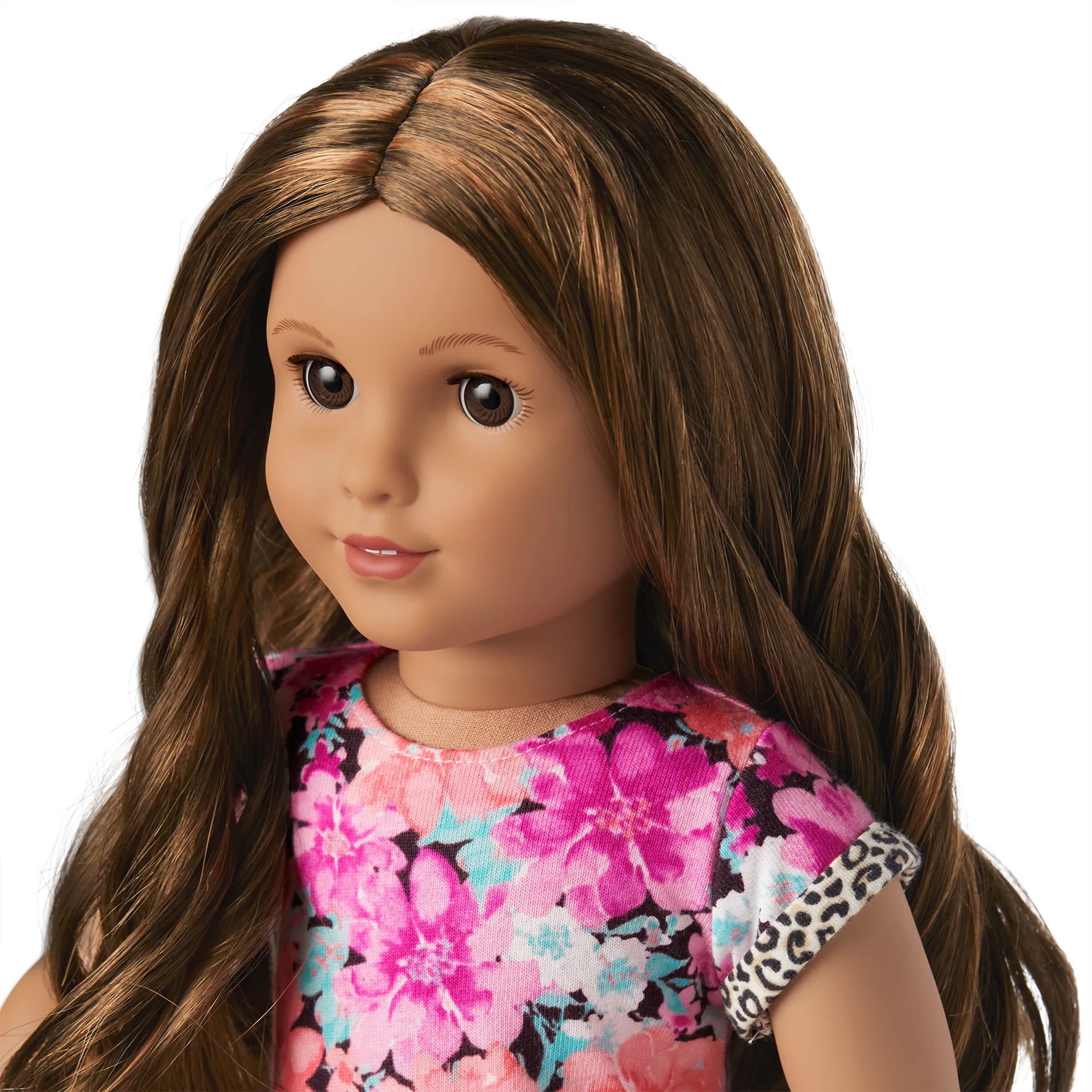 Truly Me™ 18-inch Doll #117 with wavy dark-brown hair