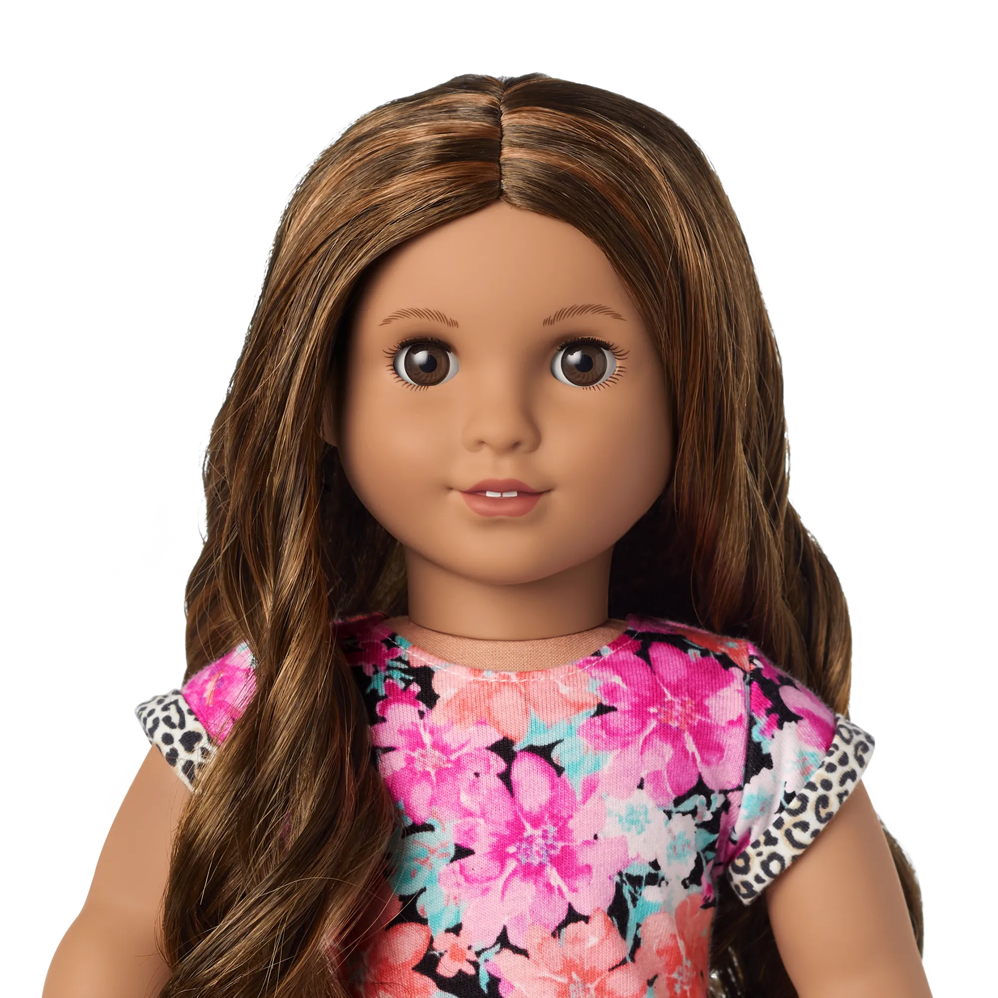 Truly Me™ 18-inch Doll #117 with wavy dark-brown hair