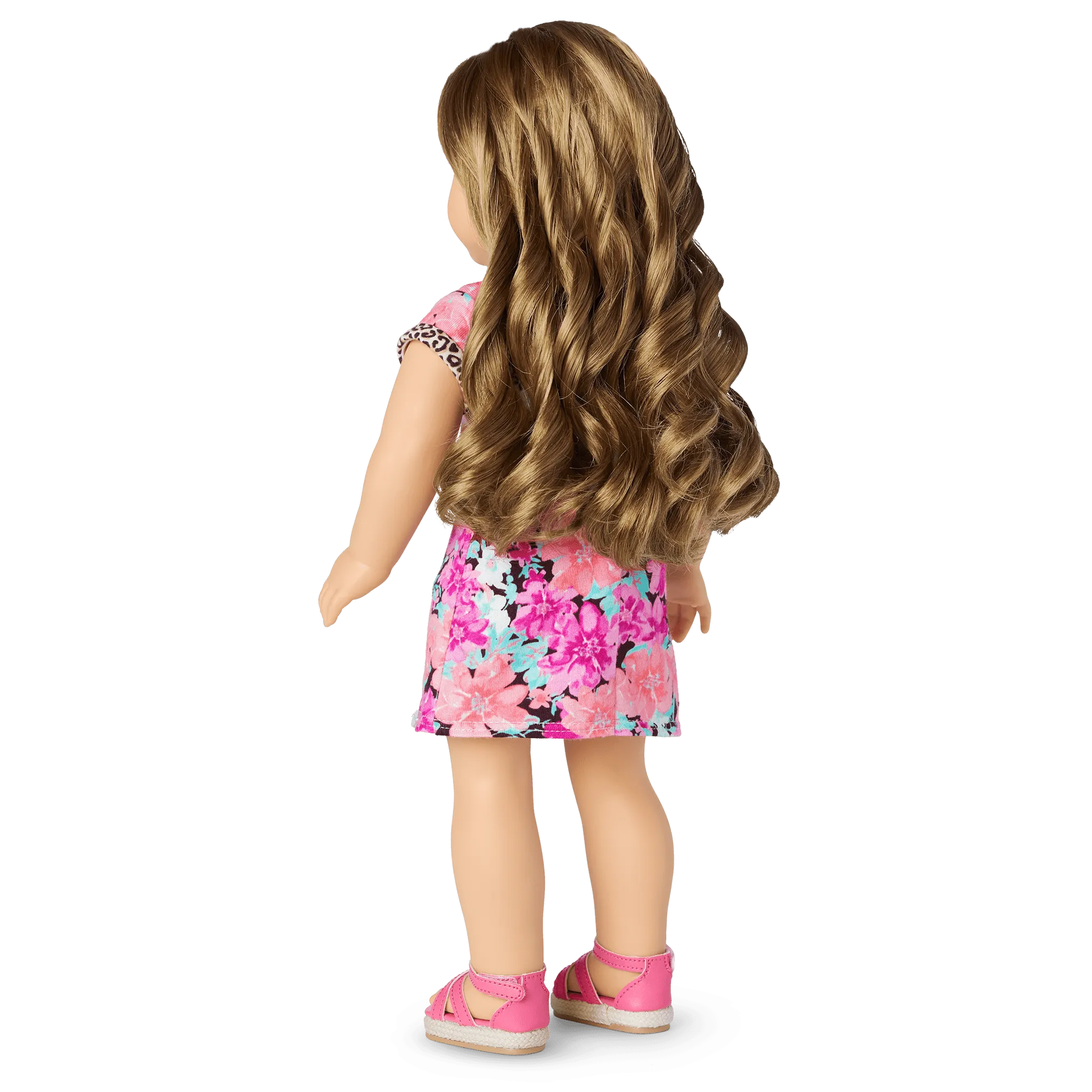 Truly Me™ 18-inch Doll #118 with curly caramel hair