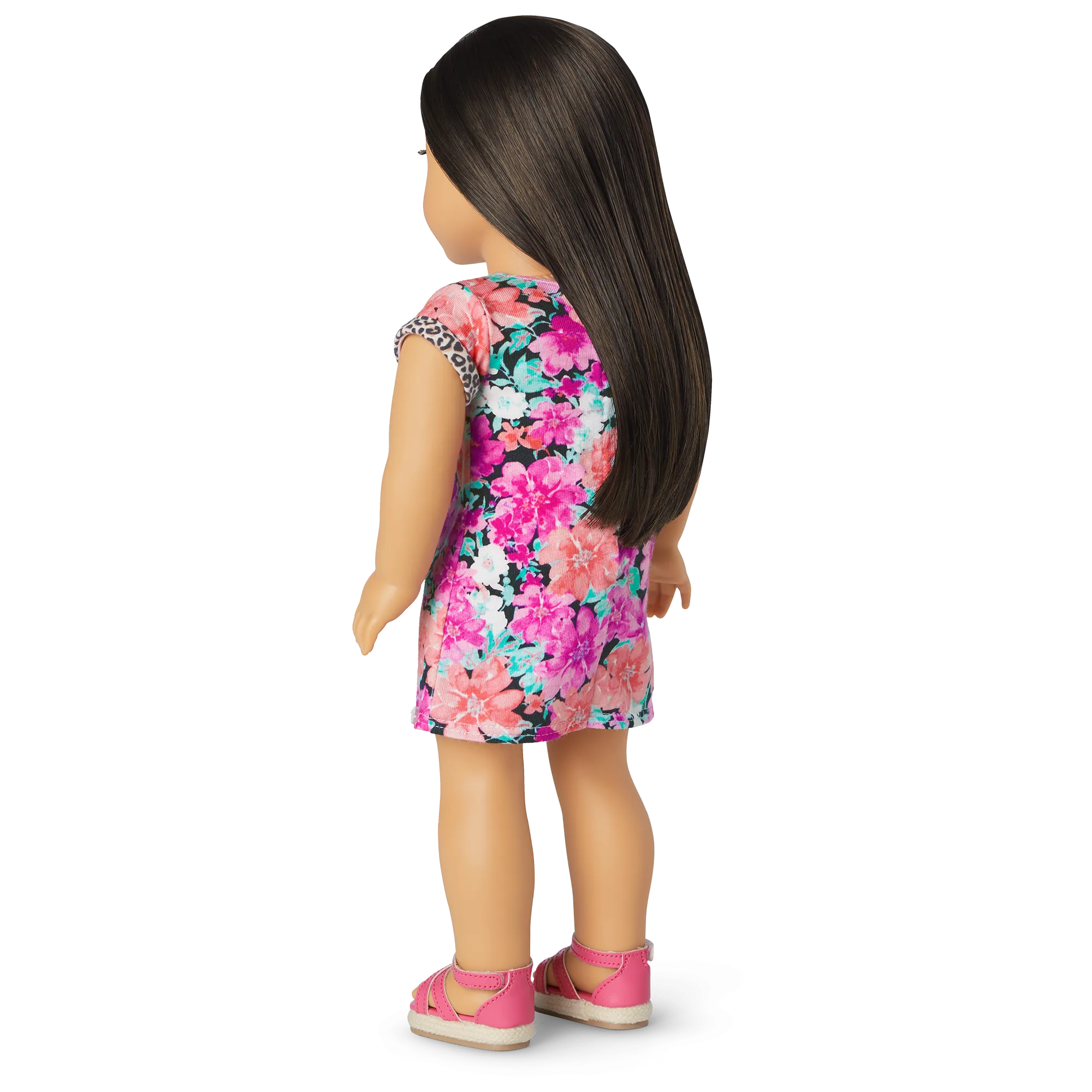 Truly Me™ 18-inch Doll #124 with straight black-brown hair