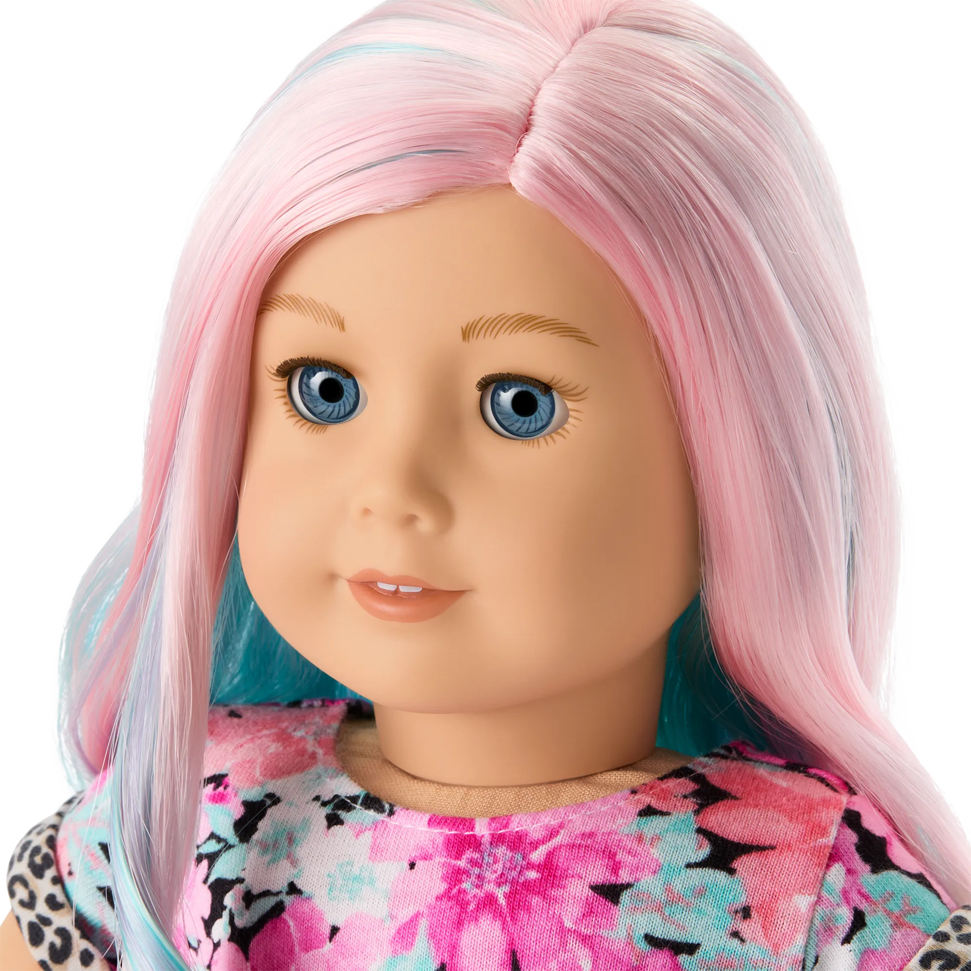 Truly Me™ 18-inch Doll #129 with pastel multicolor hair