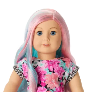 Truly Me™ 18-inch Doll #129 with pastel multicolor hair