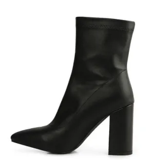 Valeria Pointed Toe High Ankle Boots