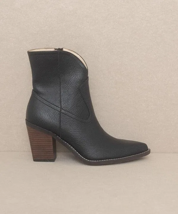 Womens Shoes - Harmony Two Panel Western Booties