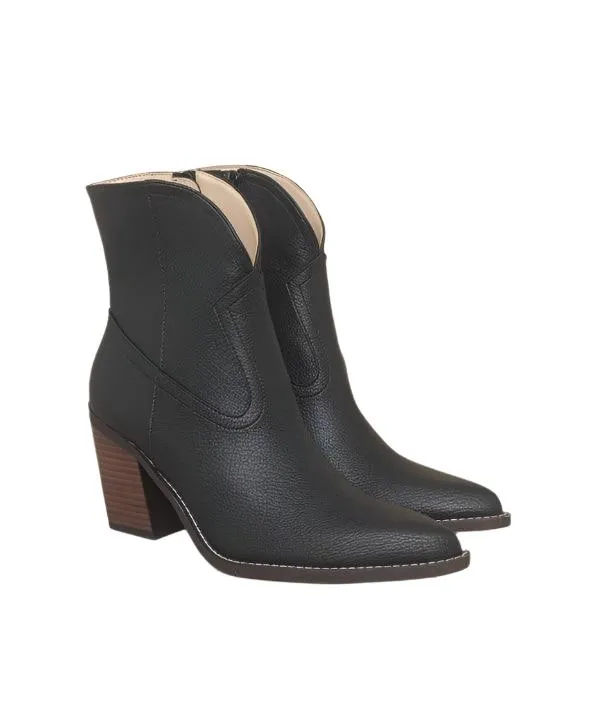 Womens Shoes - Harmony Two Panel Western Booties